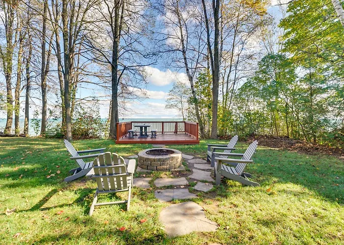 Lake Huron Vacation Rental W/ Private Beach!